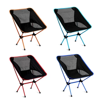 

Light Moon Chair Lightweight Fishing Camping BBQ Chairs Aluminum Extended Hiking Seat Garden Ultralight Office Home Furniture