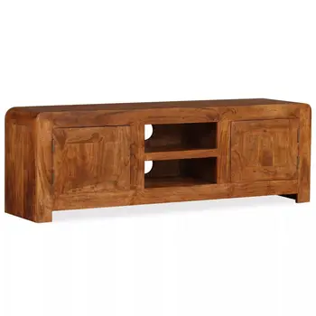 

vidaXL TV Cabinet Solid Wood with Sheesham Finish 120x30x40 cm