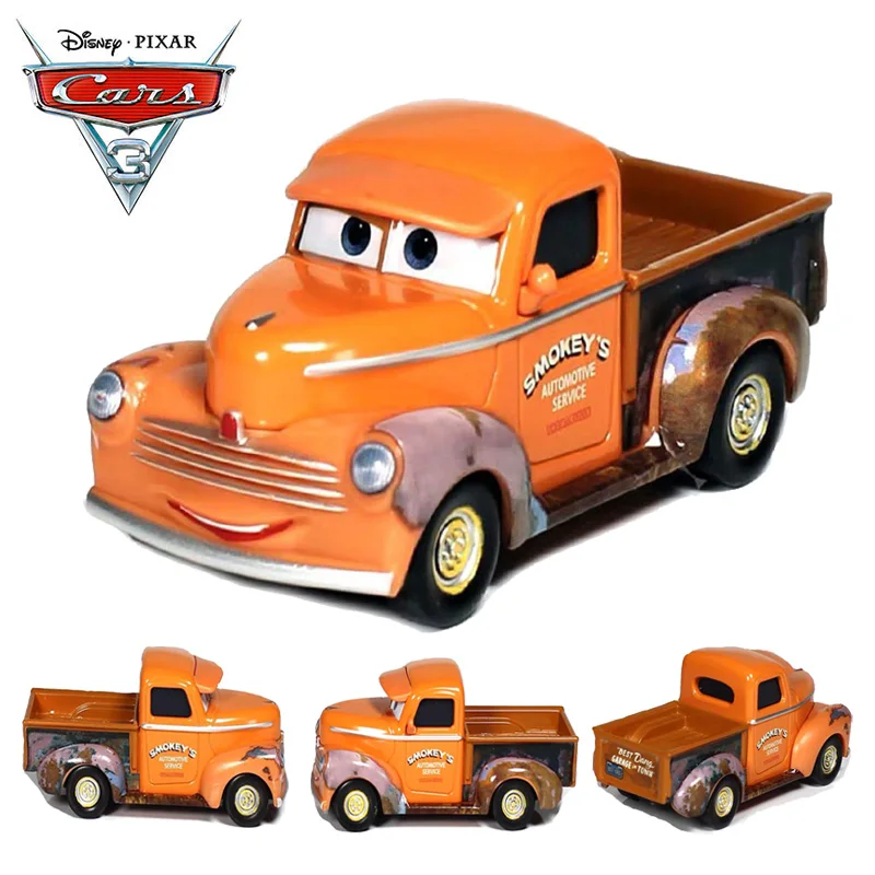 Genuine 155 Disney Pixar Cars 3 Toy Alloy Pickup Car Smokey's