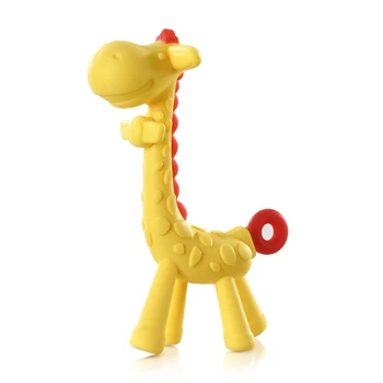 

NCVI Baby Teething Toy Cute Silicone Giraffe Baby Teether Chew Toys with Storage Box Food Grade BPA Free Freezer Safe