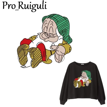 

10pcs Dwarfs DIY Heat Transfer Patches for Clothing Applique Baby Clothes Decoration Cute Cartoon Animal Iron on Patches