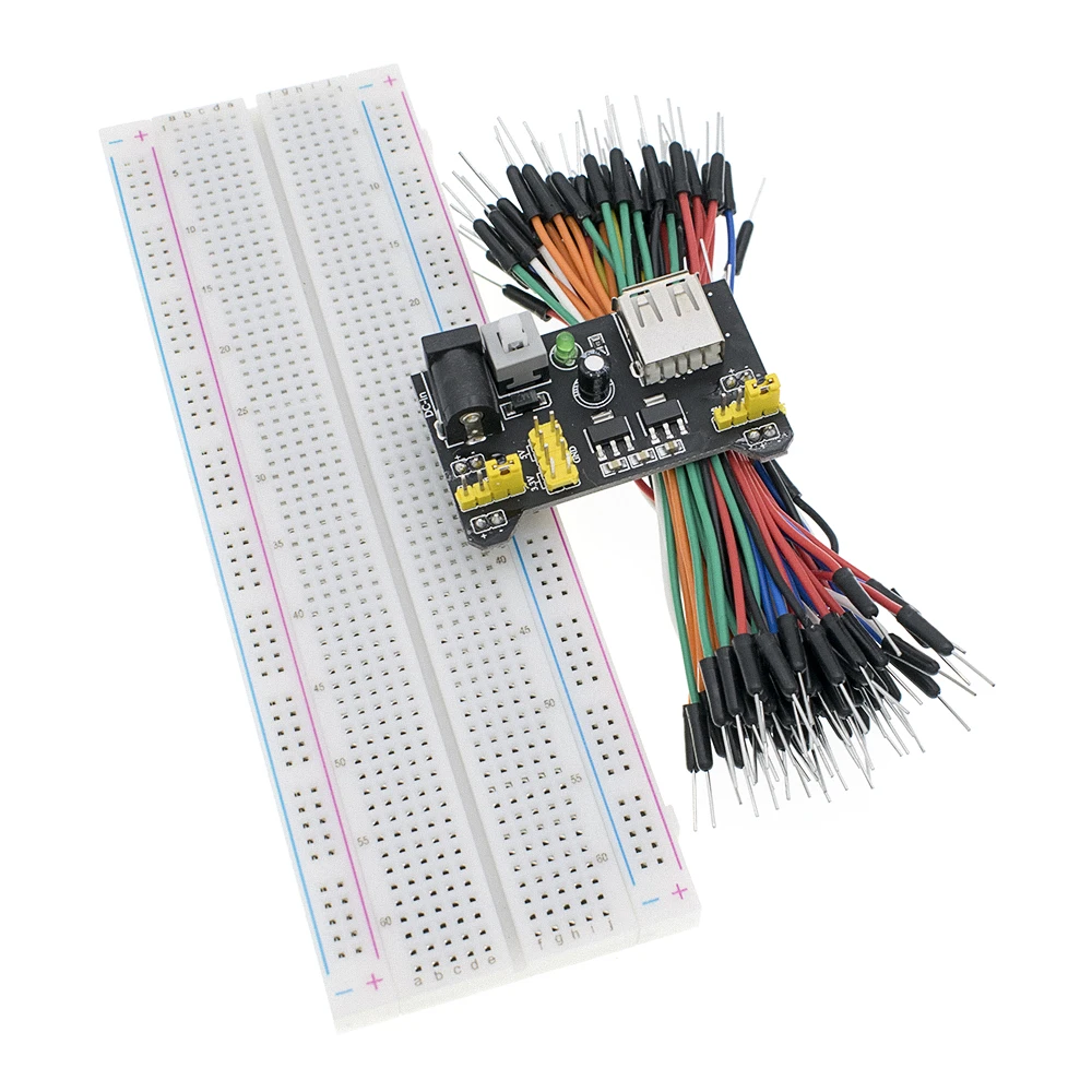 3.3V//5V power module MB102 830 points Solderless Prototype Breadboard kit
