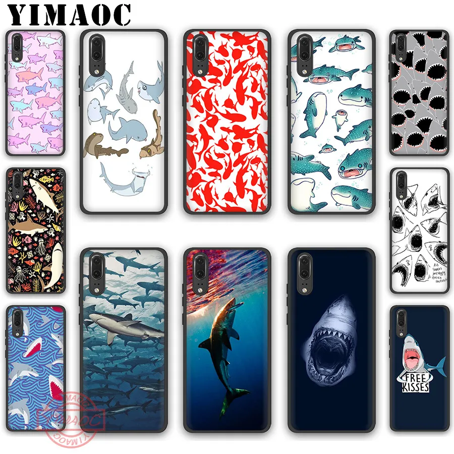 YIMAOC Ocean Whale Sharks fish Soft Silicone Case for Huawei P30 P20 Pro P10 P9 P8 Lite 2017 2018 2019 | Мобильные телефоны и