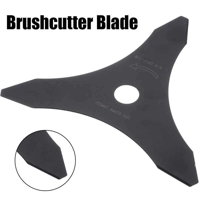 Lawn Mower Metal Trimmer Blade Garden Grass Brush Cutter Brushcutter Trimmer Blade Strimmer 3 Teeth Cutting Lawn Mower Metal Trimmer Blade Garden Grass Brush Cutter Brushcutter Trimmer Blade Strimmer 3 Teeth Cutting