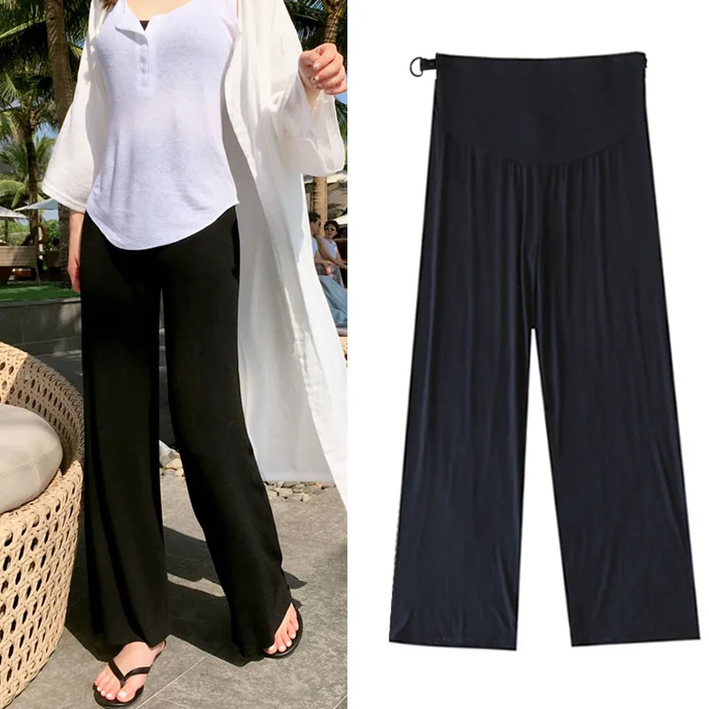 

Pregnant Women Summer Pants New Style Fashion-Loose-Fit Mopping Loose Pants Modal Spring And Summer Thin Outer Wear Casual Trous