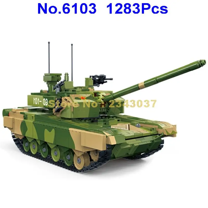 Gudi 1283 Шт Военный ztz 99a mbt боевой танк ww2 солдатские военные строительные блоки