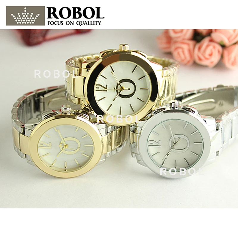 

RLLEN Stainless Steel Men Women Couples Quartz Watches Fashion Luxury Jewelry Gift Precision Temperament Charm Exquisite