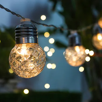 

6m 20LED 8 mode Remote Pineapple Light String Light Bulb Round Ball Light