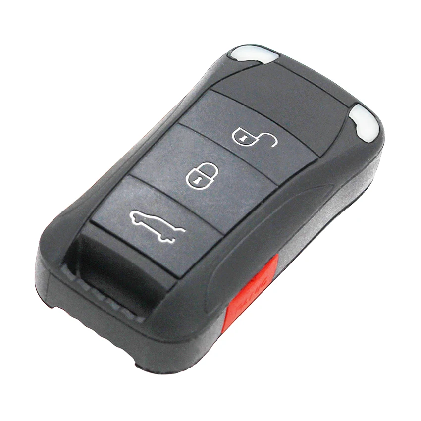 Чехол брелок для Porsche Cayenne 4/3 + HU66 blade 2 3 кнопки 2/2003 1 кнопки|Ключ от авто| |