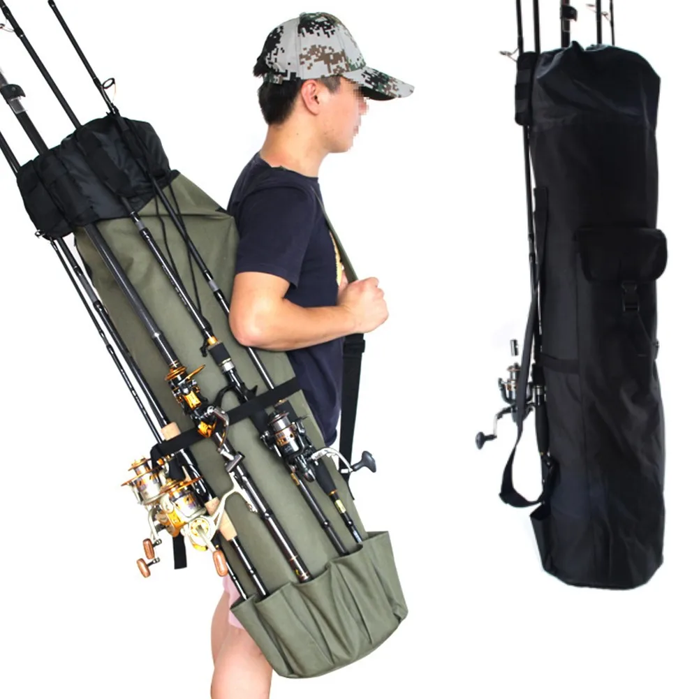 Fishing Bag Portable Multifunction Oxford Foldable Fishing Rod Bag Case