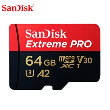SanDisk-tarjeta de memoria Extreme Pro microSDHC/microSDXC, 32GB, 64GB, TF, 170 MB/s, 128GB, Class10, U3, A2, V30, nueva actualización