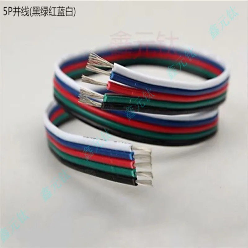2pin красный и черный провод 4pin черный красный зеленый синий провод 5pin параллельная линия лампы полосы подключения