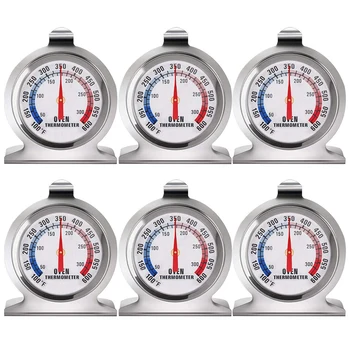 

Oven Dial Thermometer Classic Series Thermometer Stainless Steel Oven Grill Smoker Monitoring Thermometer (6 Pieces)