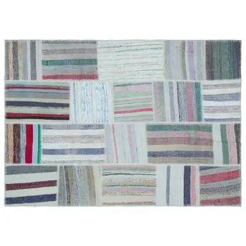 

Handmade Multicolor Vintage Patchwork Rug Area Rug 160x225 Cm-5'3''X7'5''