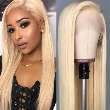 

613 Straight Lace Front Wig 150 Density Human Hair Wig Indian Remy Hair 613 Frontal Wigs 8-26inch