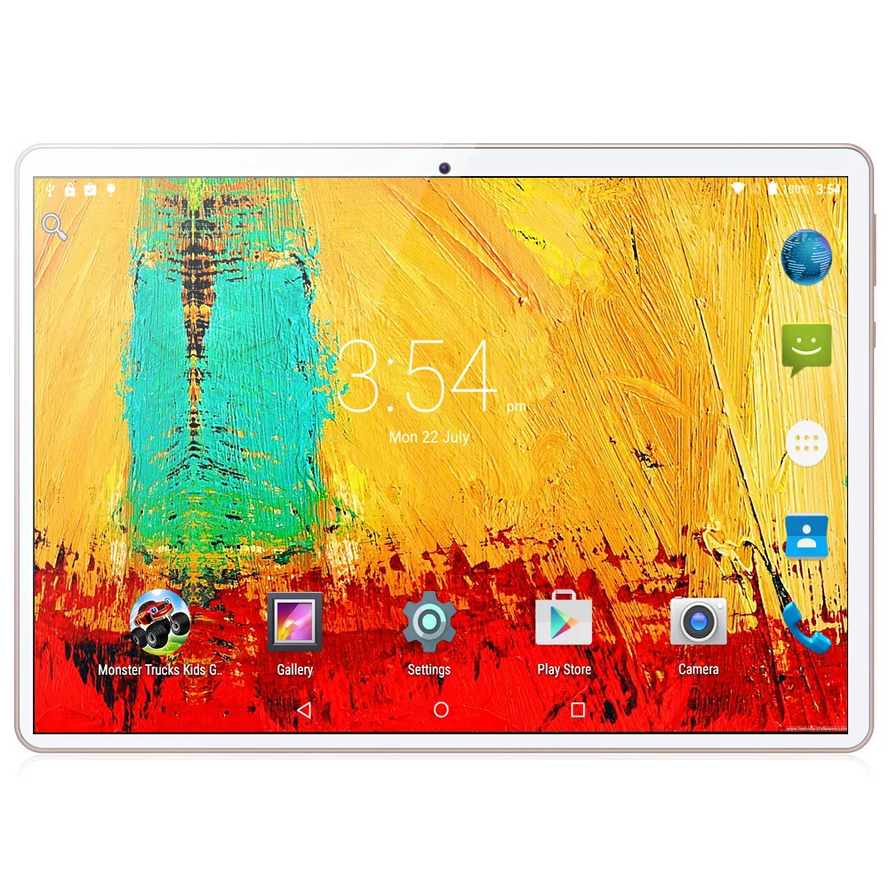 Nuevo 10,1 pulgadas 3g LTE Tableta Восьмиядерный Android 8,0 4 Гб ОЗУ 32 Гб ПЗУ Dual SIM tarjetas 800*1280 дюйм/сек, GPS Планшетный ПК