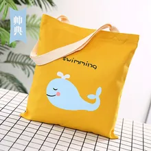 Напрямую от производителя продавая стиль корейский стиль Холщовая Сумка через плечо простая Экологически чистая хозяйственная сумка холст