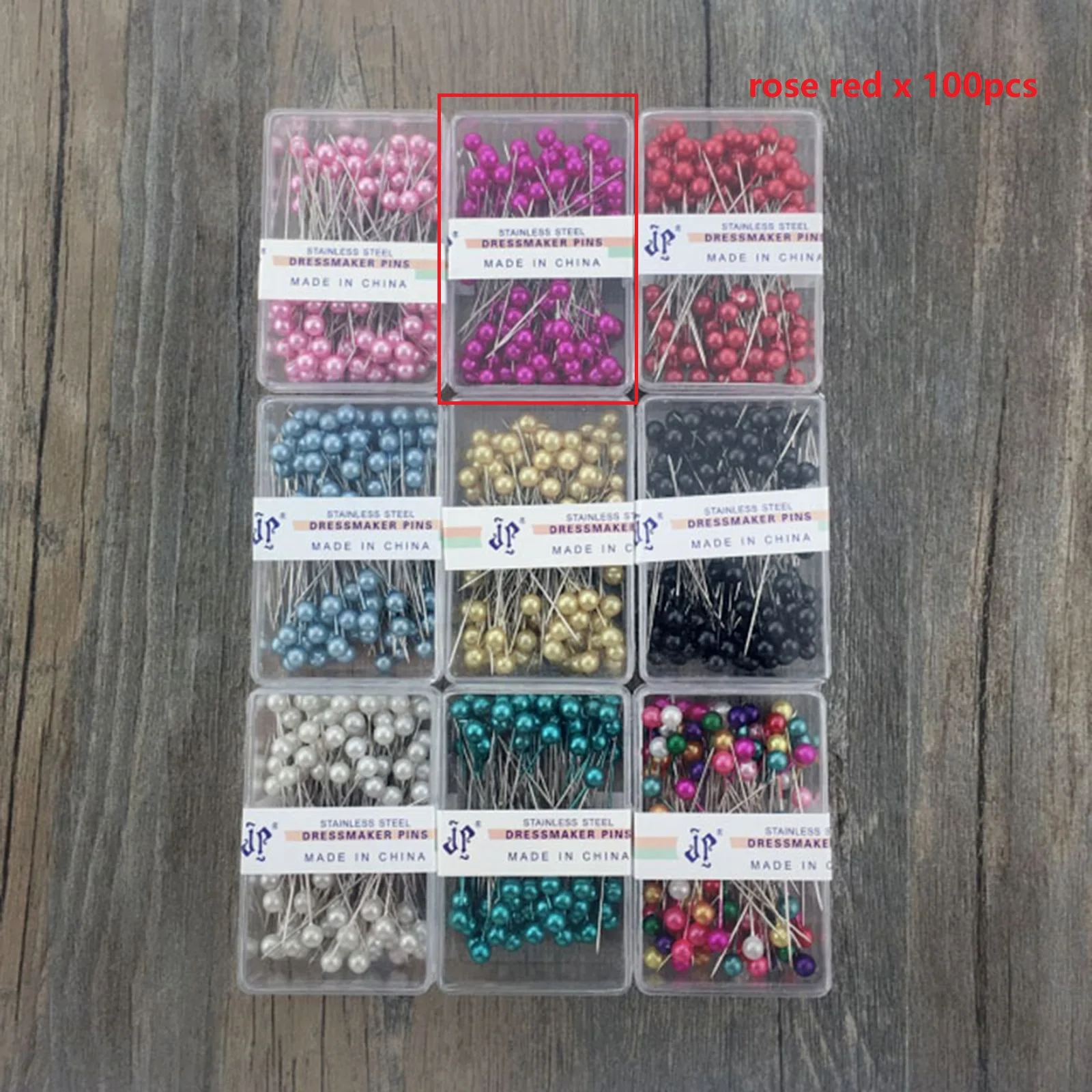 150 Pearl Pins 4cm Pink Needles Wedding Craft Pins 
