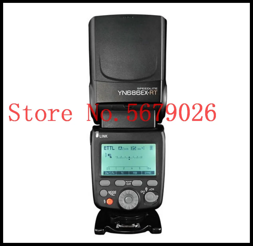 Для Yongnuo YN686EX-RT 2000 мАч литий-ионный аккумулятор Speedlite GN60 2 4G Wireless HSS 1/8000s TTL/M/MULTI Flash Light