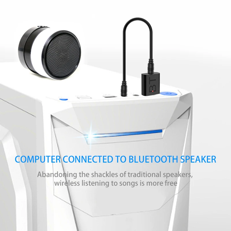 2 в 1 Автомобильный приемник Bluetooth 5 0 с USB портом для стереомузыки 3 мм AUX аудио