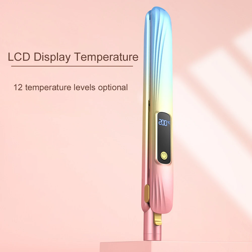 Description Picture 2 of itemHair Straightener Curler 1 Inch Plate Straightening Irons Salon Hair Styling Tools Dual Voltage