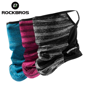 

ROCKBROS Ice Silk Sunscreen Cycling Face Mask Men Bandana Running Hiking Fishing Out Sport Scarves Bike Bicycle Training Masks