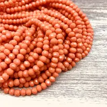 2X3 мм/3X4 мм/4X6 мм хрустальные бусины Рондель AB Цвет ограненные круглые стеклянные бусины для изготовления ювелирных изделий браслет аксессуары