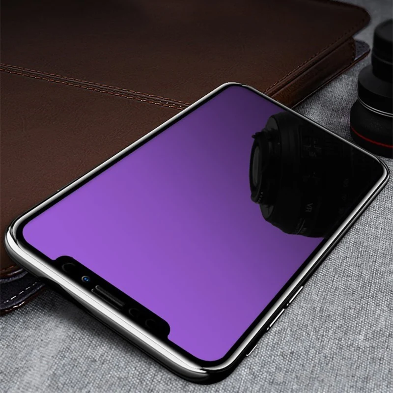 Закаленное стекло для защиты от шпионов для Apple iphone X XR XS 11 Pro Max, защитная пленка синего цвета для iphone XS Max, защита экрана