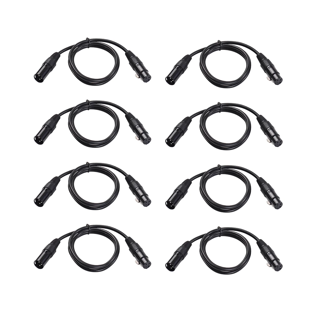 Quality DMX Stage Light Cable Wires with 3-Pin Signal XLR Male to Female Connection for Moving Head Electric Music Tools | Спорт и