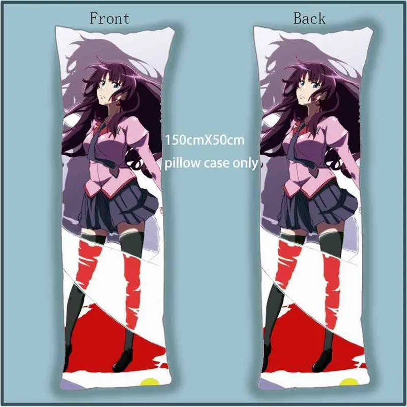 Dakimakura тела подушку Чехол Крышка Bakemonogatari Senjougahara Hitagi аниме-Наволочки чехол s