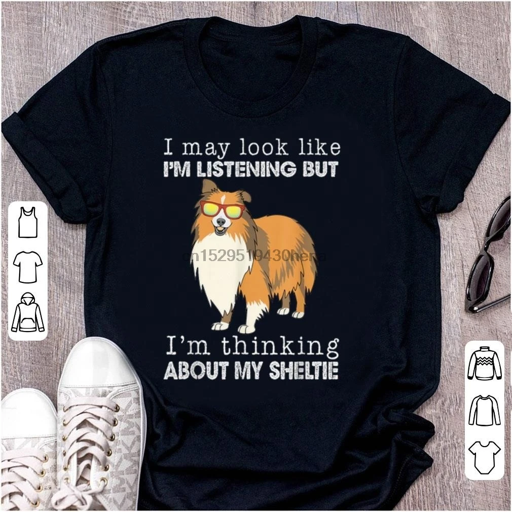 Удивительно я думаю о моей рубашке Sheltie Dog для влюбленных | Мужская одежда