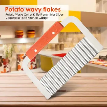 

Potato Chips Making Peeler Knife Stainless Steel Multi-function Using Ergonomic Design Easy Use Cutter Vegetables Cooking Tools