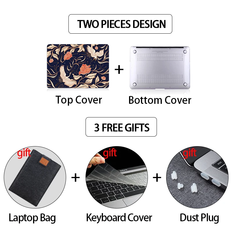 Capa para Macbook Air 13 m1 m2 Pro 13 14 136 15 16 Polegadas A2681 Touch Bar Laptop Sleeve A2338 A2337 A2779 A2780 - Imagem 4