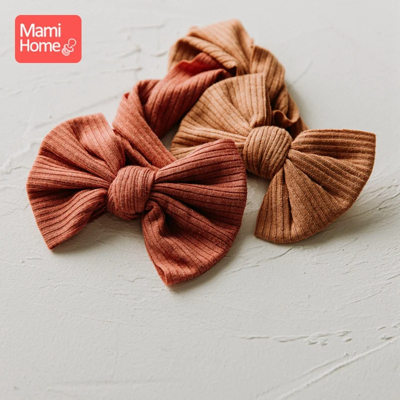 1PC Baby Hair Band Cute Bow Baby Girl Headband Teether Elastic Bowknot Newborn Hair Band Turban Set Accessories