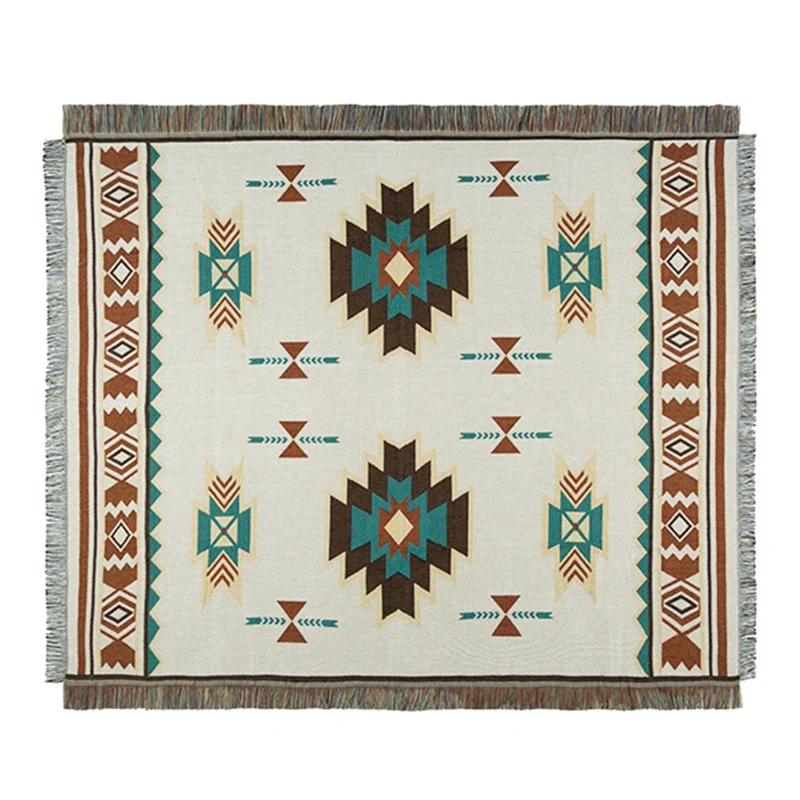 

Multifunctional Geometric Ethnic Wind Tapestry Sofa Blanket Bed Linen Table Cloth