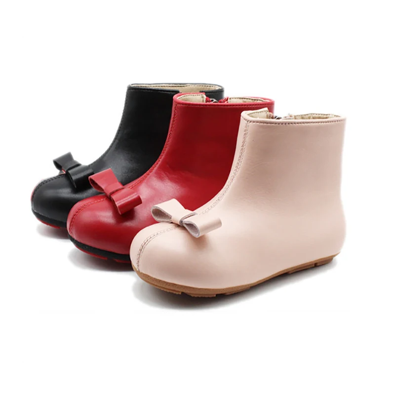 

Dolakids Girl's leather boots Martin boots for children full grain leather shoes handmade shoes for spring and autumn new single