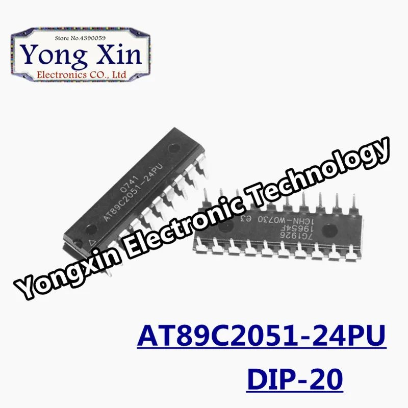20 шт./лот AT89C2051-24PU AT89C2051-24 AT89C2051 DIP-20 микроконтроллер IC Устройства Wi-Fi ATMEL |