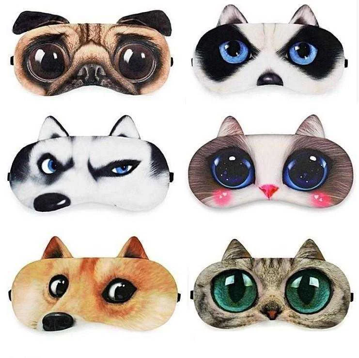 Anime nuevo mascarilla para dormir lindo niños máscara de dormir de dibujos animados cubierta de ojo vendas en los ojos de ojos banda sombra resto parche cuidado de los ojos