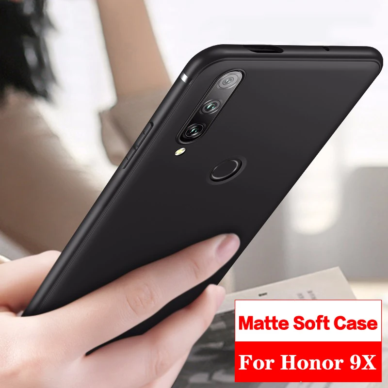 Silicon Case for Huawei Honor 9X Premium Bumper Shockproof Phone Cover Matte TPU Global Pro |