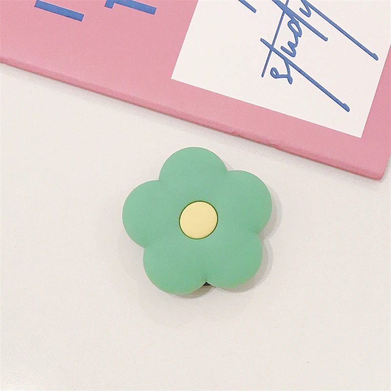 TJHSZKL cute flower pattern grip mobile phone holder telescopic silicone mobile phone holder bracket for all 2