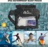 MoKo Waterproof Phone Pouch Fanny Pack Floating Dry Bag Swimming Waist Bag Underwater Ski Drift Diving for iPhone 13/13 Pro Max 2