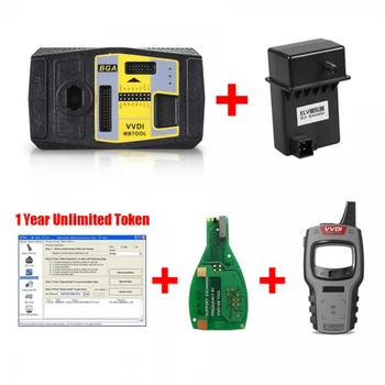 

Xhorse V5.0.5 VVDI MB Tool Key Programmer + 1 Year Unlimited Token + Mini Key Tool + Xhorse Keyless Go PCB + ELV Simulator