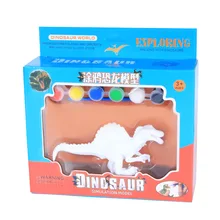 DIY окраска картина Животное Динозавр Модель Рисование граффити дети горячие детские игрушки для окрашенные тираннозавр форма игрушка ручной работы