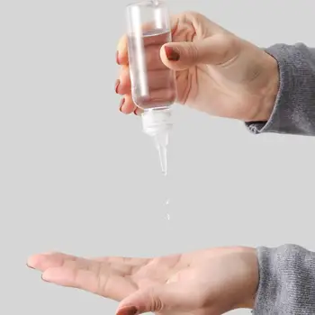 

10PCS 5/10/20/30/50/100ml Portable Empty Silicone Refillable Bottles Gel Bottles Bottles Transparent Spray Empty Shampoo Travel