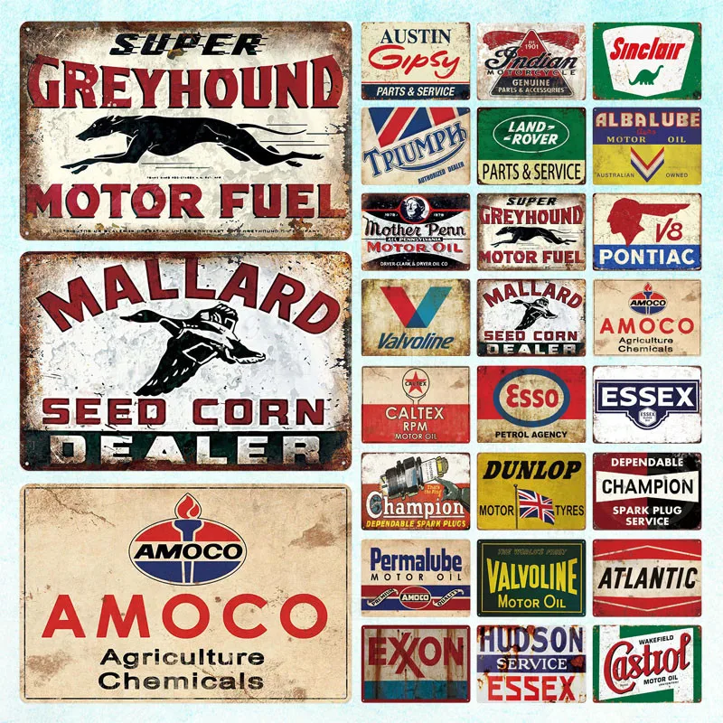 

Putuo Decor Garage Metal Sign Tin Sign Plaque Metal Vintege Bar Pub Gas Station Man Cave Wall Decor Decorative Plate