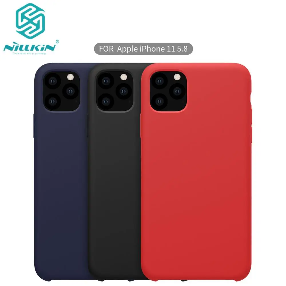 10 шт./лот защитный чехол Nillkin Flex Pure для iphone 11 pro 5,8 дюймов жидкий силиконовый резиновый противоударный чехол для телефона