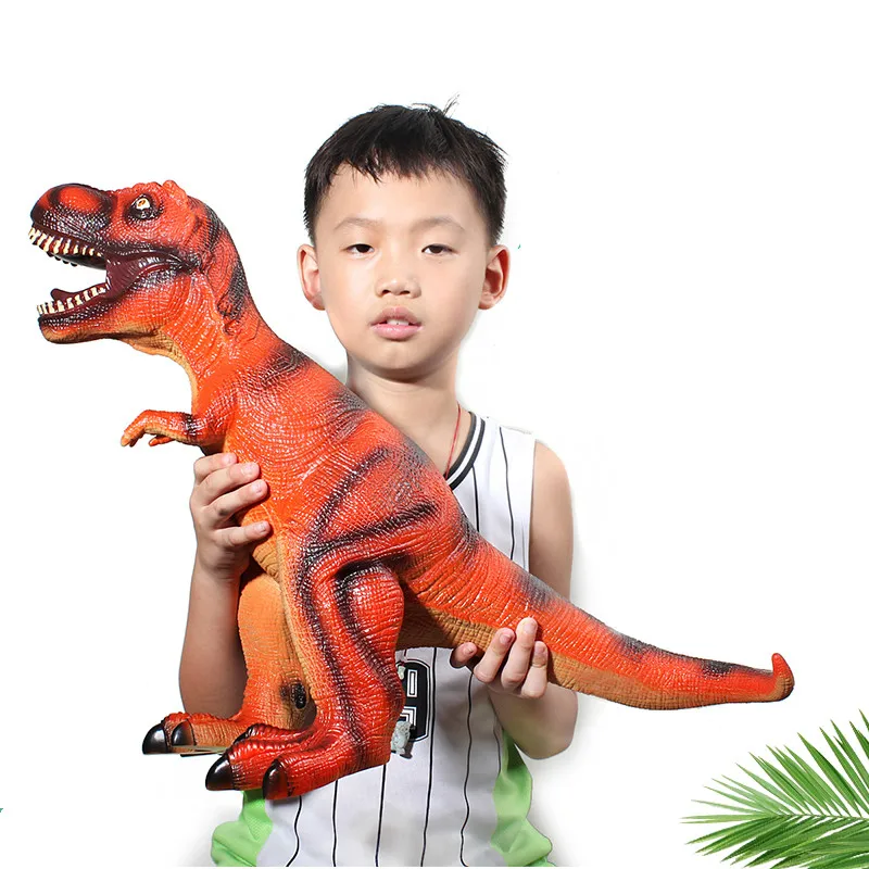Toy Dinosaur Large Rubber Play Figures Children Stuffed Action Figure For Kids 