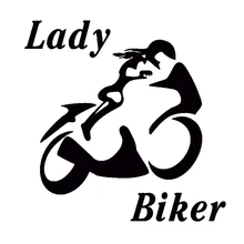 Autocollants de motard pour femmes, 15x15cm, imperméables, en vinyle, nouveau Style, beaux et Cool, accessoires de voiture