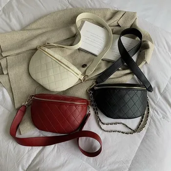 

2020 new Korean version of the retro fashion chest bag diamond chain shoulder messenger bag small fragrance beauty must-have