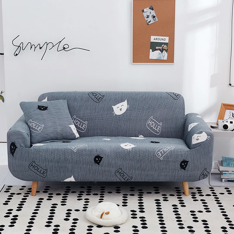 Мраморный диван с принтом чехол плотная обертка геометрический все включено эластичный диван Чехол мебель ПЭТ протектор - Цвет: 7